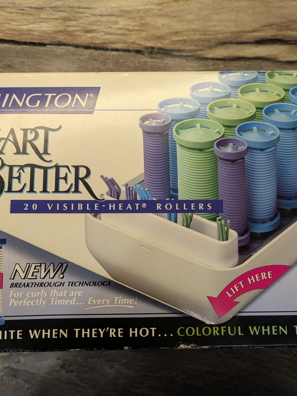 Remington Smart Setter 20 Visible-Heat Rollers in Purple, Blue,Green NIB Vintage